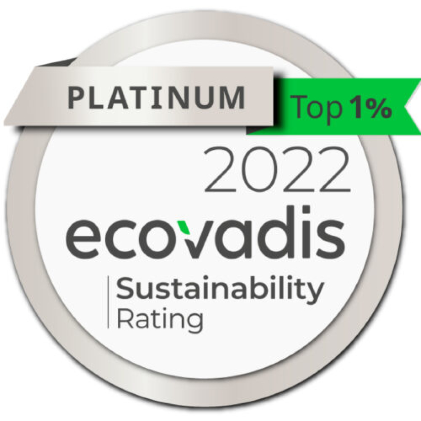EcoVadis Platinum medal